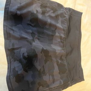 Lululemon pace rival camo tennis skirt